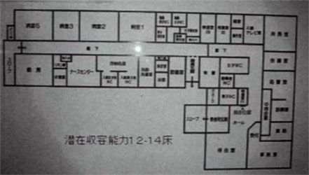 図5　旧大野村国保診療所の内部案内図